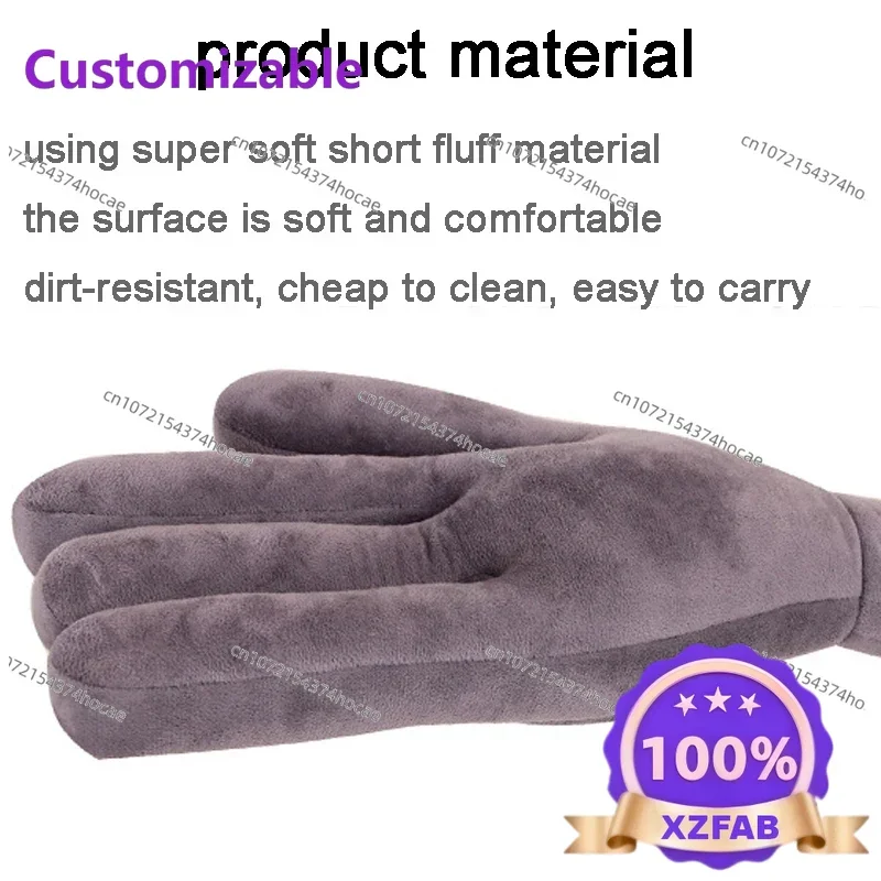 Factory Direct 2026 Top Cuscino da Viaggio Creativo a Forma di Mano Morbida, Supporto per il Collo Regolabile per Aereo, Auto, U