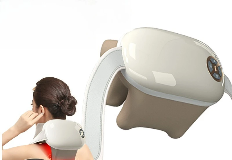 Neck Shoulder & Back Massager, Shiatsu Shawl for Trapezius & Cervical | Home Relaxation & Pain Relief Device