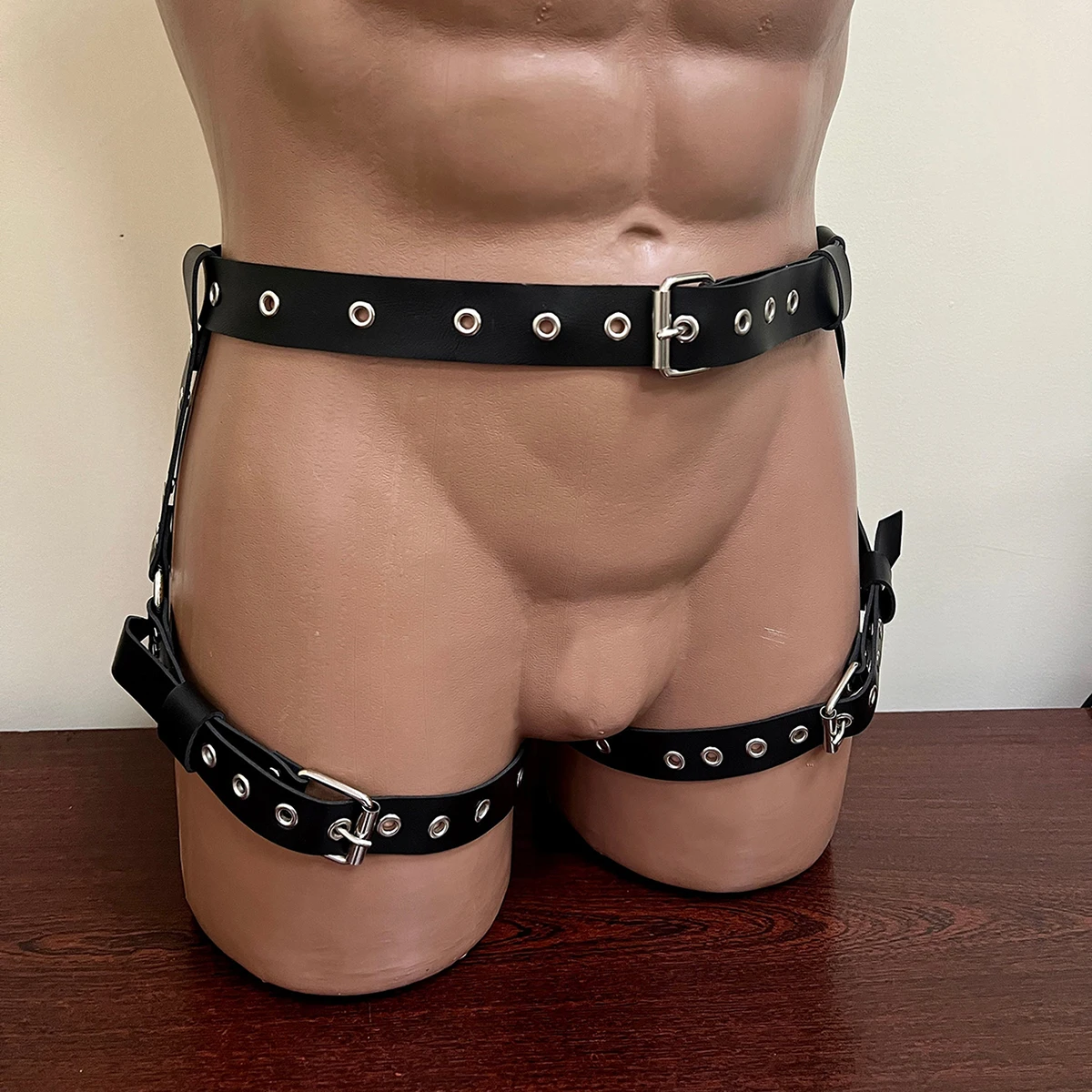 Bondage Thigh Harness Men Bdsm Sexy Garters Leather Sissy Body Suspenders Adjustable Gay Leg Harness Straps Exotic Accessorie