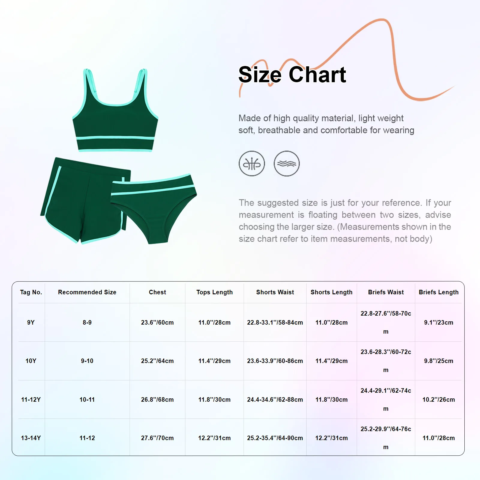 Kids Girls Swimsuits Swimear Bikini Bathing Suit Padded Tank Top with Bottoms and Shorts Set Pool Beach Surfing Bathing Suits