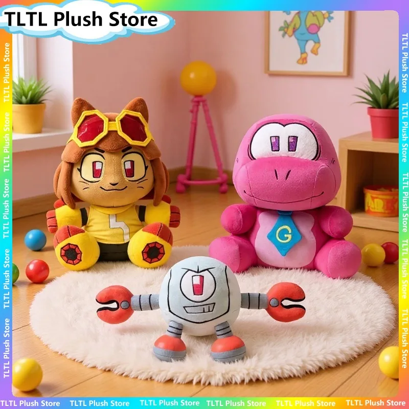 Kit Gameoverse Gobbles Kaboodle, Brinquedo de Pelúcia Rosa, Animal de Estimação Macio, Periférico de Jogo de Anime, Boneca Fofa para Decoração de Casa e Coleção