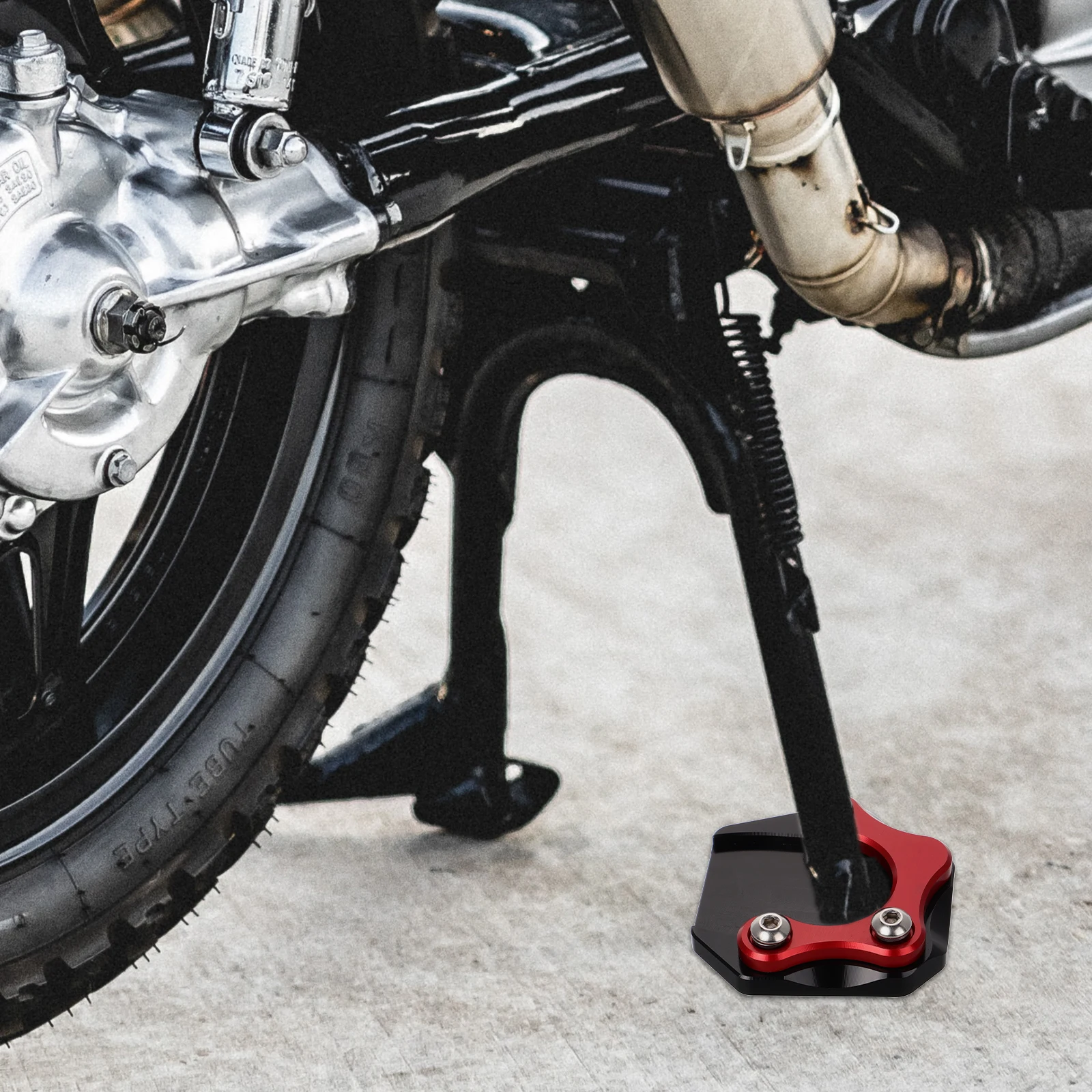 

Foot Pad Motorcycle Pads Kickstand Side Extension Protectors for Motorcycles Plate