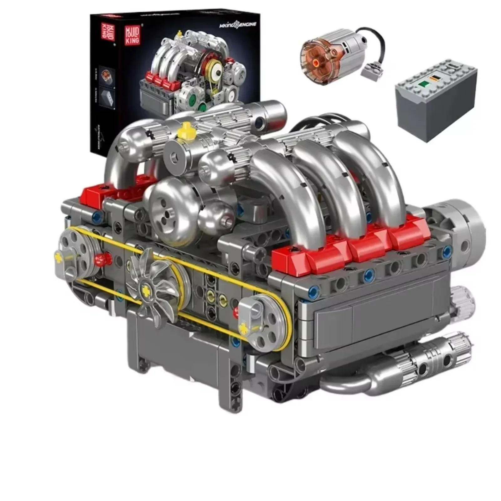 MOLD KING 10193 modèle de moteur opposé horizontal 609 pièces blocs de construction techniques tige jouet éducatif cadeau