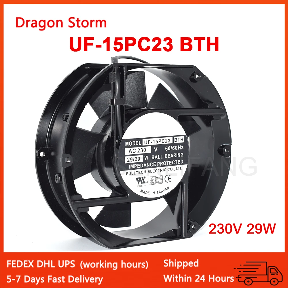 Boa Qualidade para Fulltech Uf15pc23 Bth ac 230v 50 60hz 29w Rolamento de Esferas Impedância Protegido Ventilador de Refrigeração