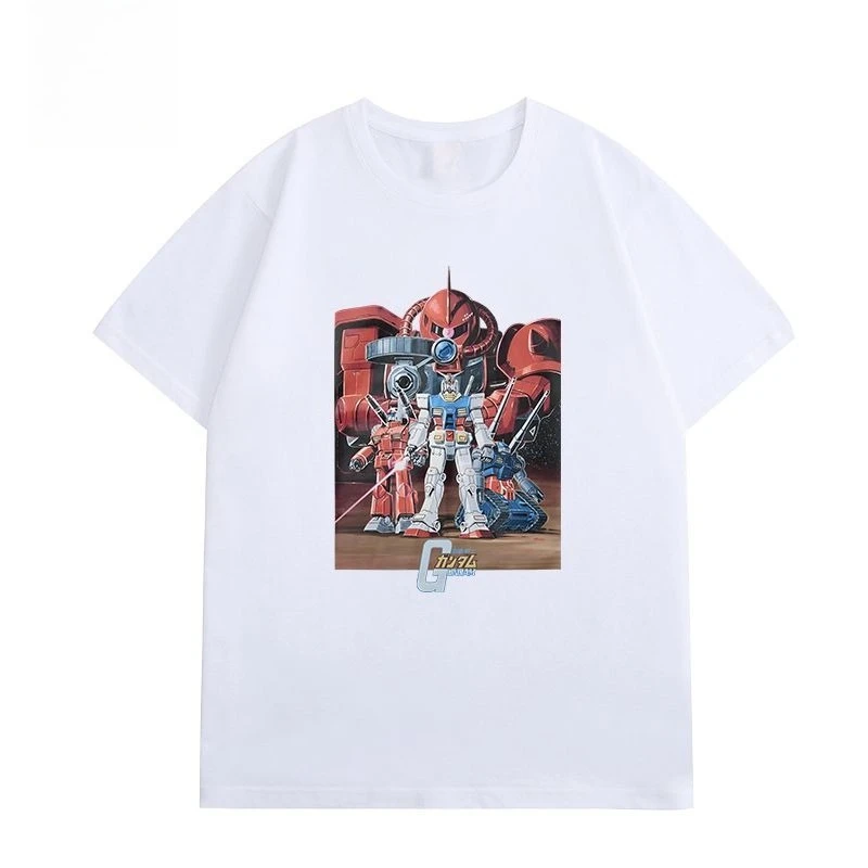 البدلة المتنقلة GUNDAM 45th الذكرى الصيف تي شيرت قصير الأكمام GUNDAM: الساحرة من الزئبق مجنح صفر بدلة كشف