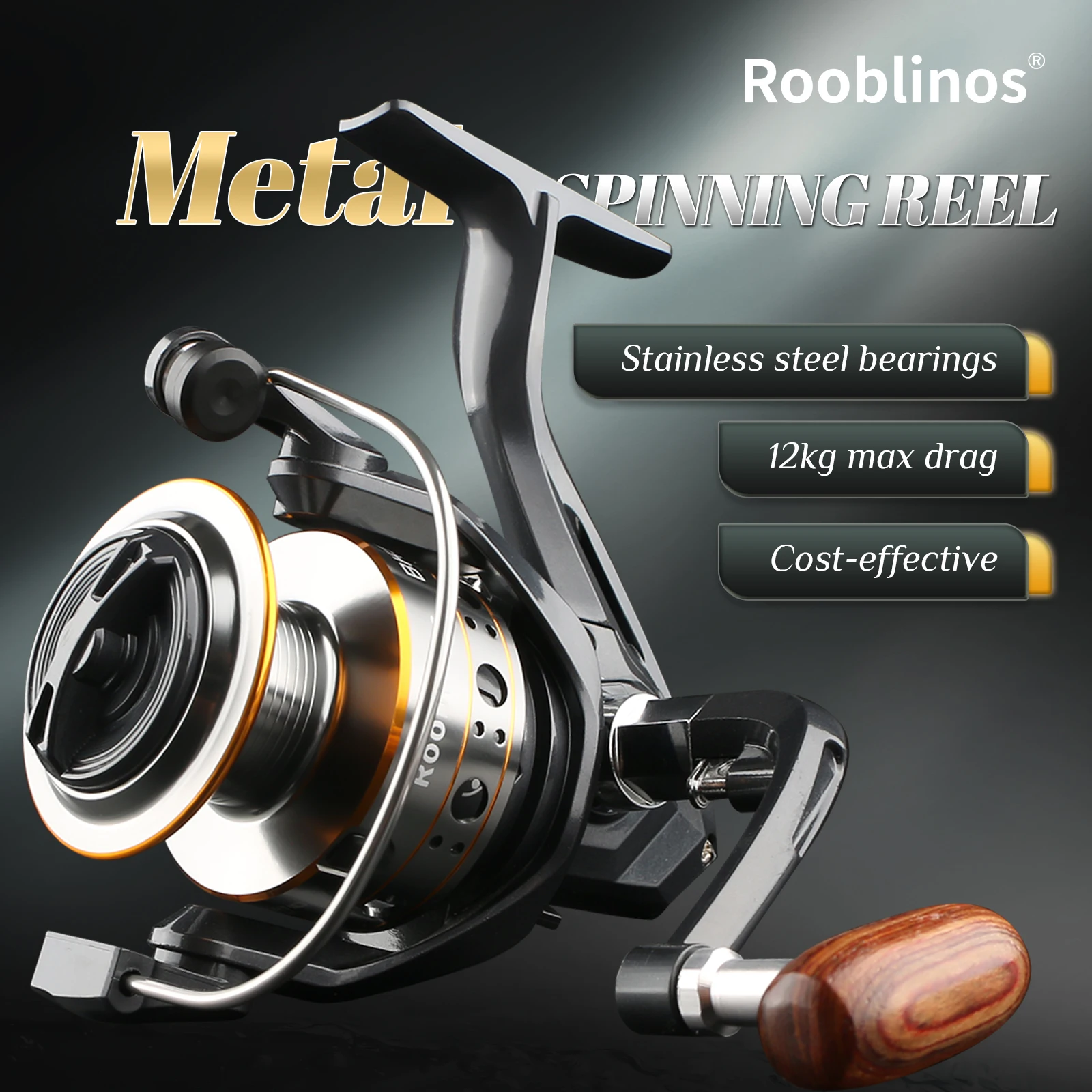 Reel Drag Knob - Rooblinos BK Real 4+1BB Ultralekki Kołowrotek