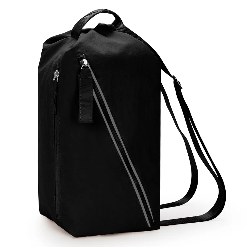 Alothing Yoga Fitness Bag High Beauty Shoulder Bag Casual Canvas Bag Commuter Lightweight Chest Bag