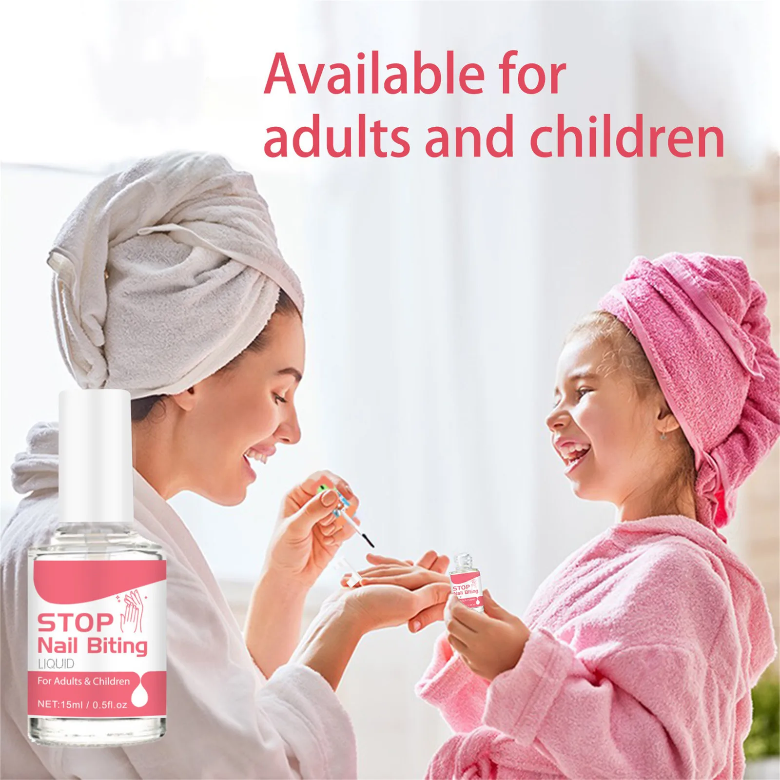 15ml Stop Nail Biting Water, Bitter Nail Water Helps Correct Nail Biting Behavior Safty Thumb Sucking Stop For Kids Children