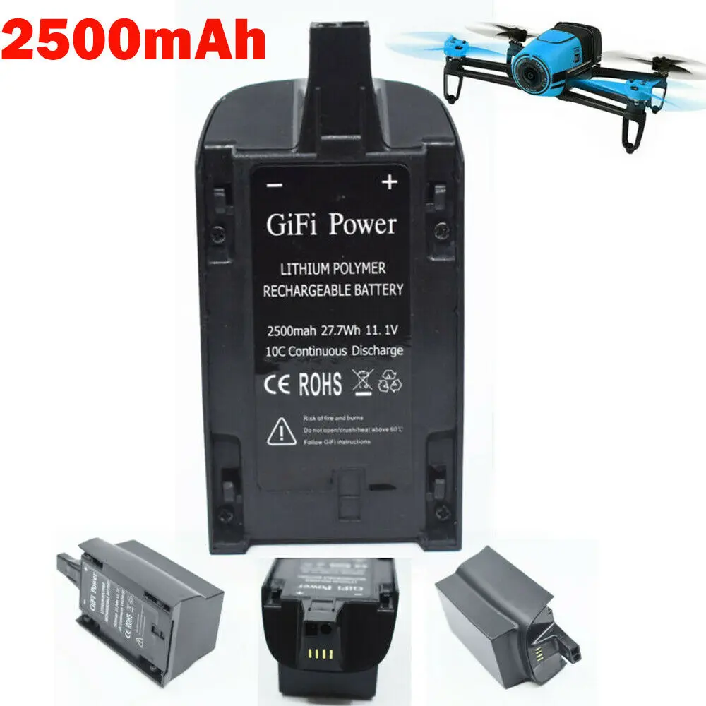 

1/2 шт. оригинальный батарейный блок 11,1 В для дрона Parrot Bebop 3,0