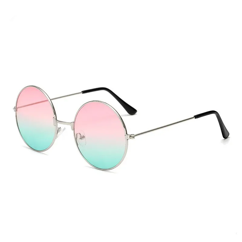 Retro Small Round Sunglasses Women Vintage Brand Shades Red Metal Sun Glasses For women Fashion Designer Lunette