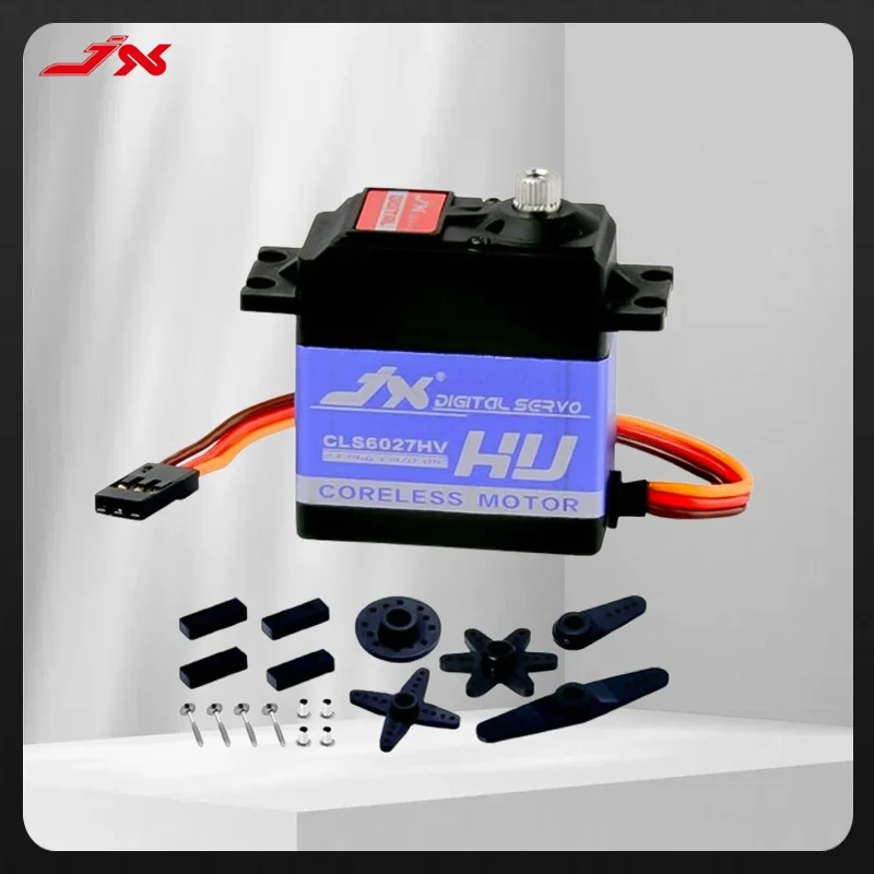 

JX CLS6027HV 27KG Aluminium Shell Metal Gear High Voltage Coreless Digital Servo For Rc Car Parts Rc Racing FPV Accessories