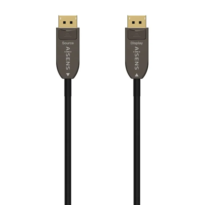 Aisens AOC DisplayPort Cable V1.4 8K @ 60HZ 4K @ 120Hz 4:4:4 32.4GBPS - DP/M-DP/M - 30M - Color black A155-0609 tintasycartuchos.com