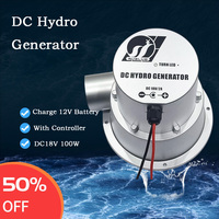 Free Energy 100W Hydraulic Generator 18V Outdoor Household Small Hydroelectric Generator DC Permanent Magnet Brushless