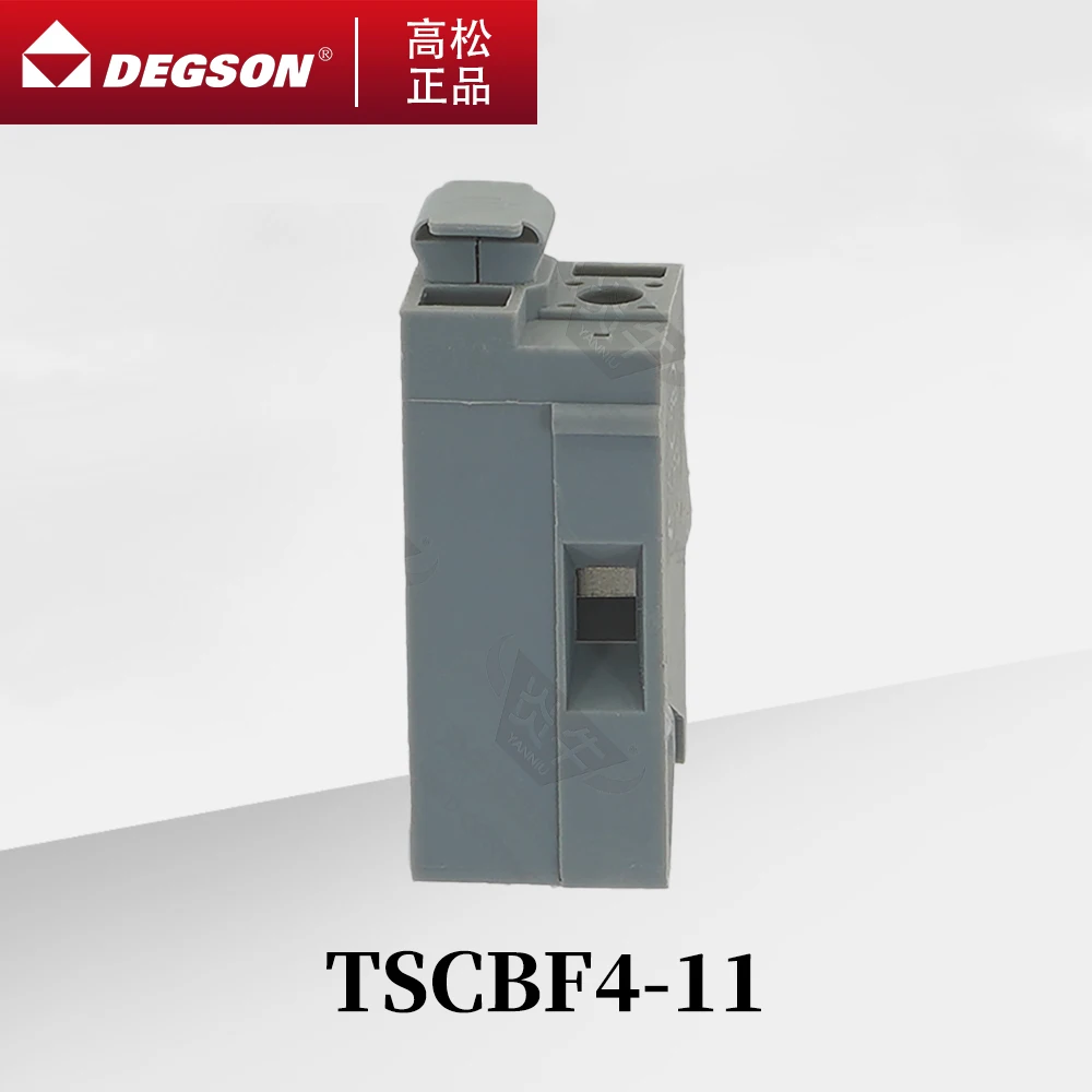 10Pcs DEGSON TSCBF4-01P-11-00ZH Sensor DIN RAIL TERMINAL BLOCKS PHOENIX CONNECTOR Grey 30~12AWG UL94V-0 10A 750V