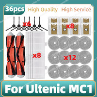 Compatible For Ultenic MC1 Parts Main Side Brush Hepa Filter Mop Cloth Dust Bag Replacement Accessories