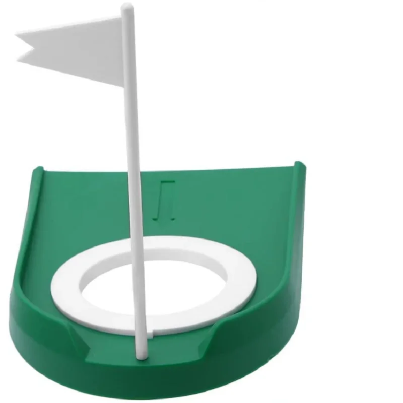 Golf Practice Putting Cup Mat with Hole and Flag Plastic for Indoor Outdoor Office Yard