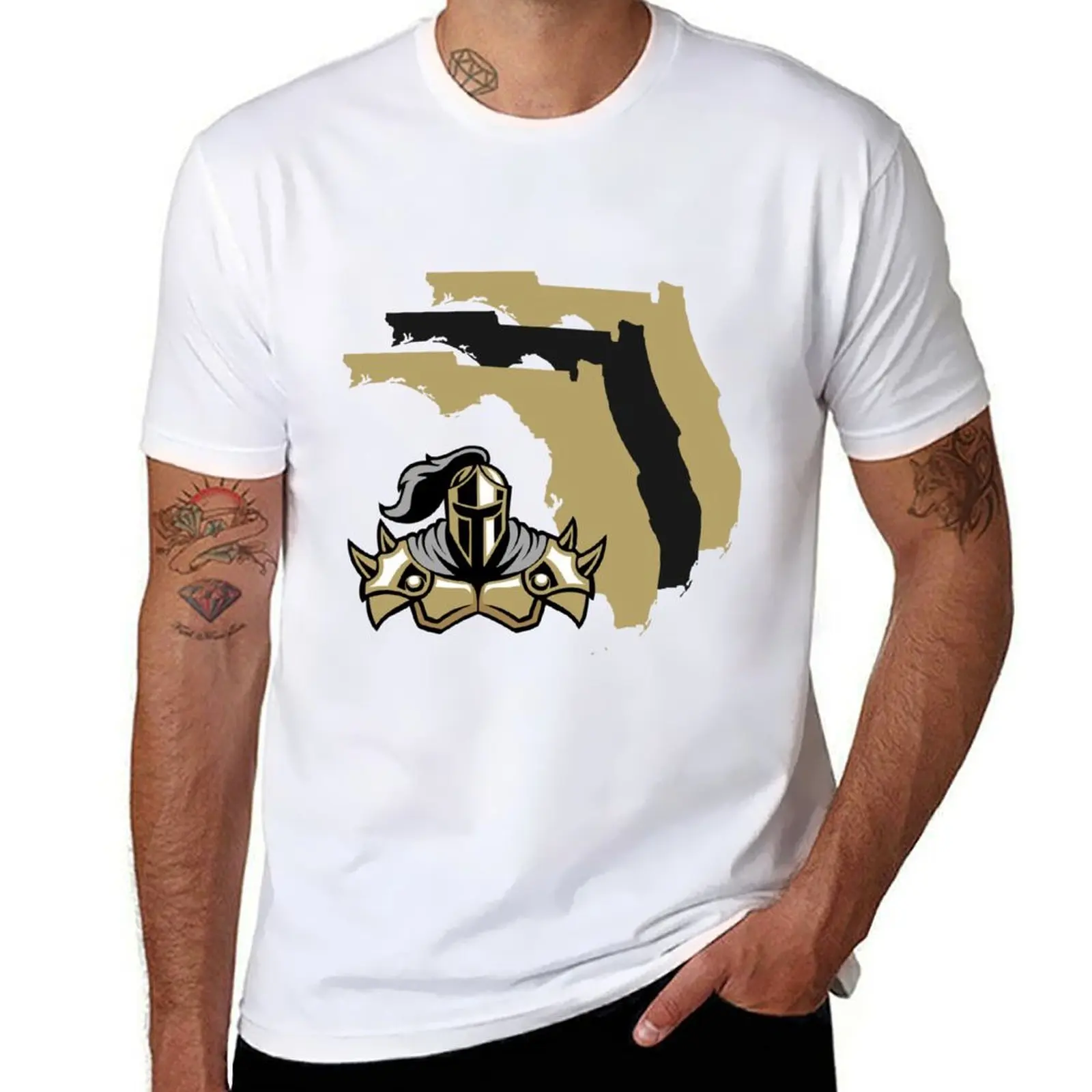 

Florida Border, Knights T-Shirt t shirts for man slim fit t shirts for man cotton soft T-Shirt
