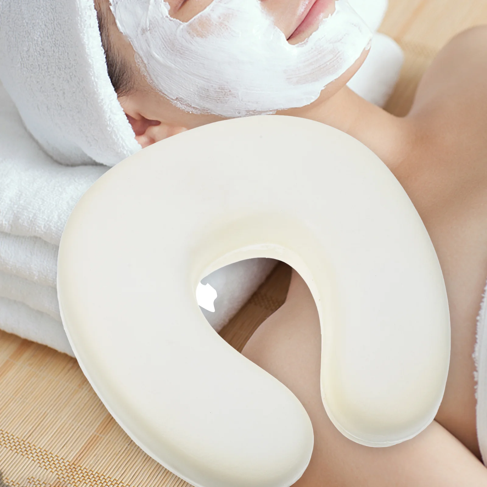 

Beauty Salon Pillow Memory Foam U Shaped Neck Support Face Massage Cushion Spa Massager Face Cushion Pillow Headrest