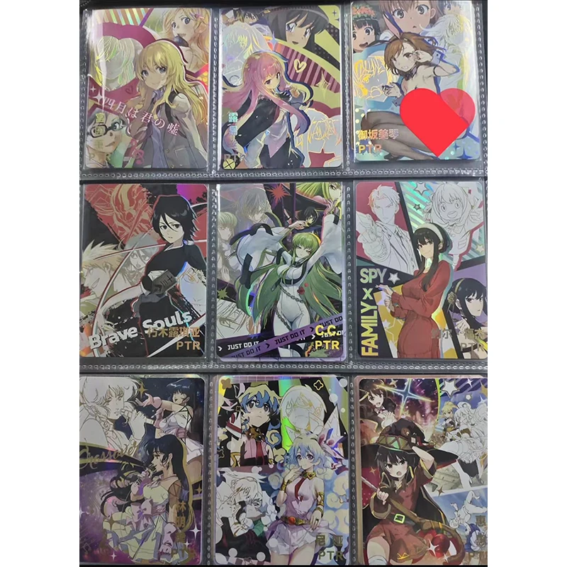 Anime Goddess Story Misaka Mikoto Cc Kuchiki Rukia Megumin Yuuki Asuna Rem 2 m11 Set completo di carte da collezione giocattolo regalo di compleanno