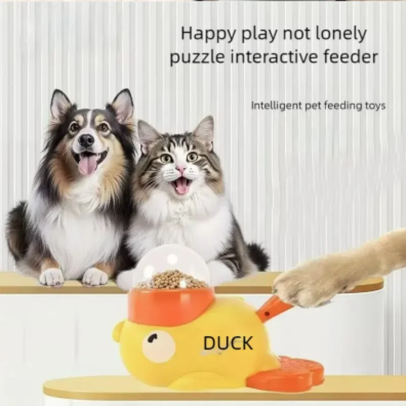 Yellow Duck-Shaped Interactive - Dog Treat Puzzle Toy recension och pris