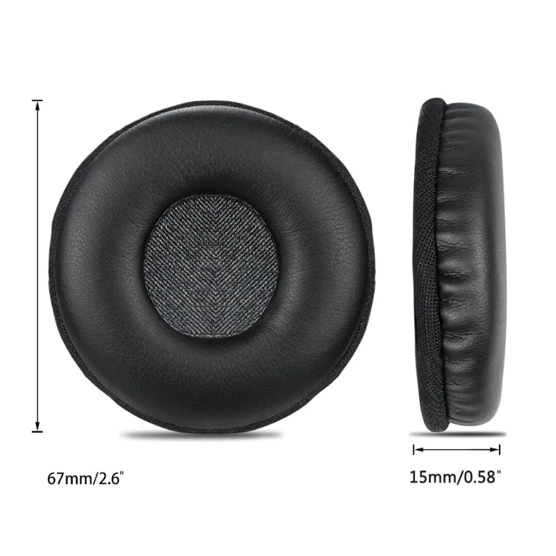 1 paio di cuscinetti di ricambio in morbida Memory Foam per auricolari in pelle per cuffie Wireless Logitech H390/H600/H609