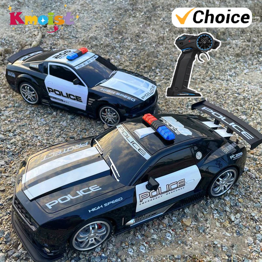 RC Car 1/12 Remote Control Mustang Police Car Kid Wireless Remote Control Car Gift Stunt Drift Electric Car Model Toys for Boys