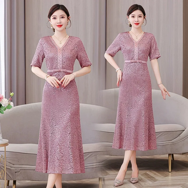 

Летнее женское платье Aodai вьетнамское Cheongsam, свадебное вечернее кружевное платье, восточный фестиваль, сценический танцевальный костюм