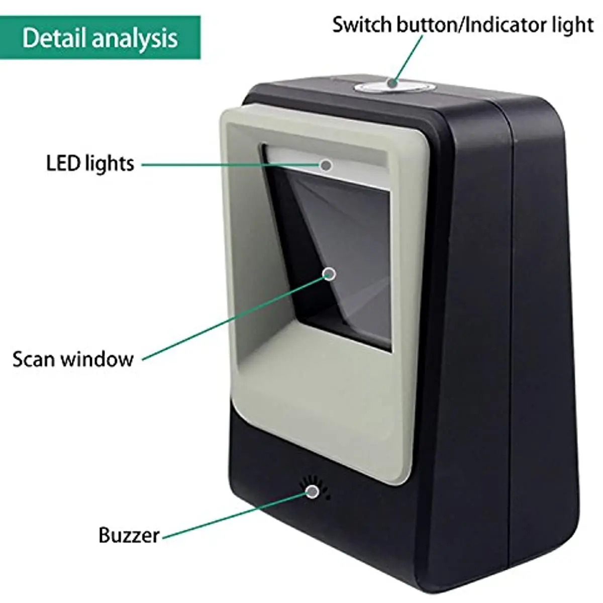 Omni Directional 1D/2D Scanner Ticketing QR Code Scanner Barcode Reader Desktop Auto Sense 7200 2d barcode scanner