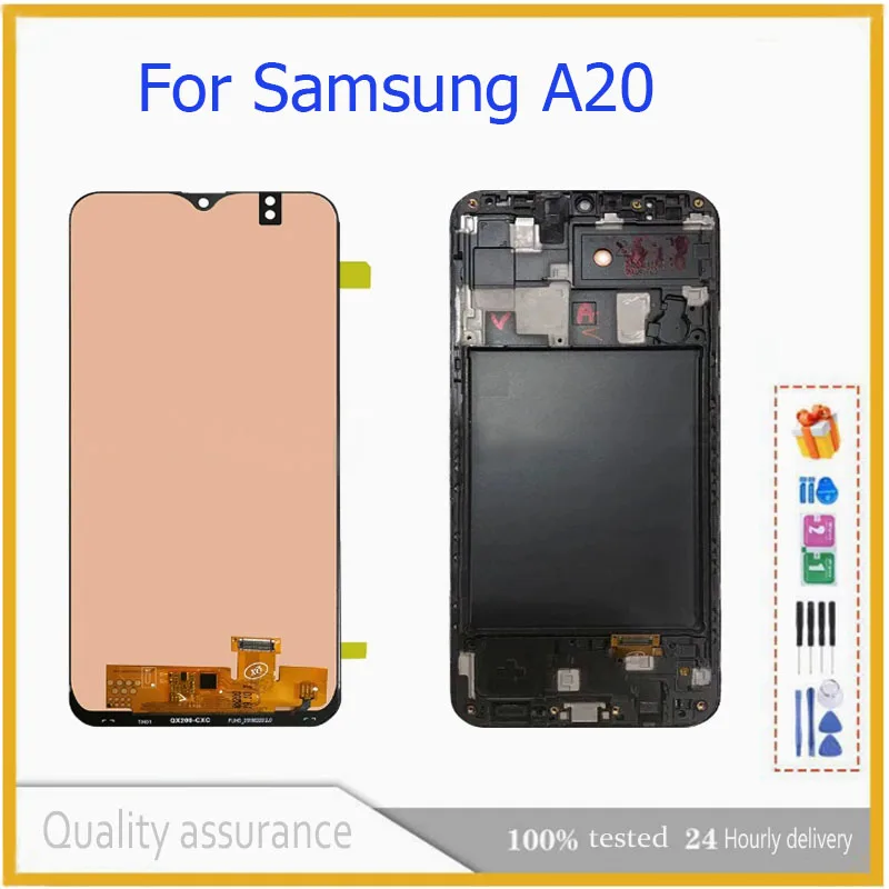 OLED For Samsung Galaxy A20 A205FN SM-A205F/DS LCD Display Touch Screen Digitizer for Samsung A20 A205 A205F A205G A205W A205U