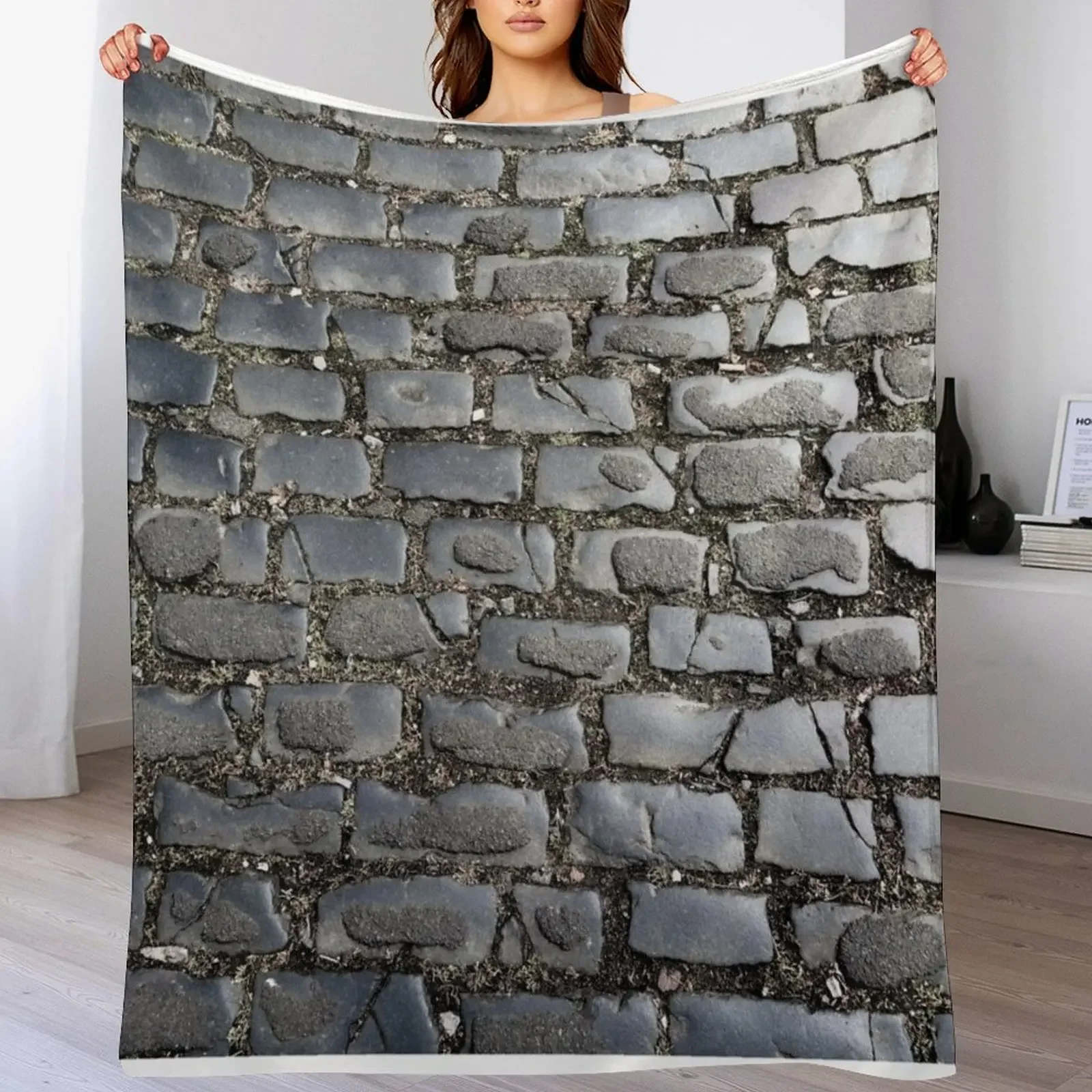 

Cobbled Street Close Up Throw Blanket Kid'S sofa bed for babies Decorative Beds Blankets