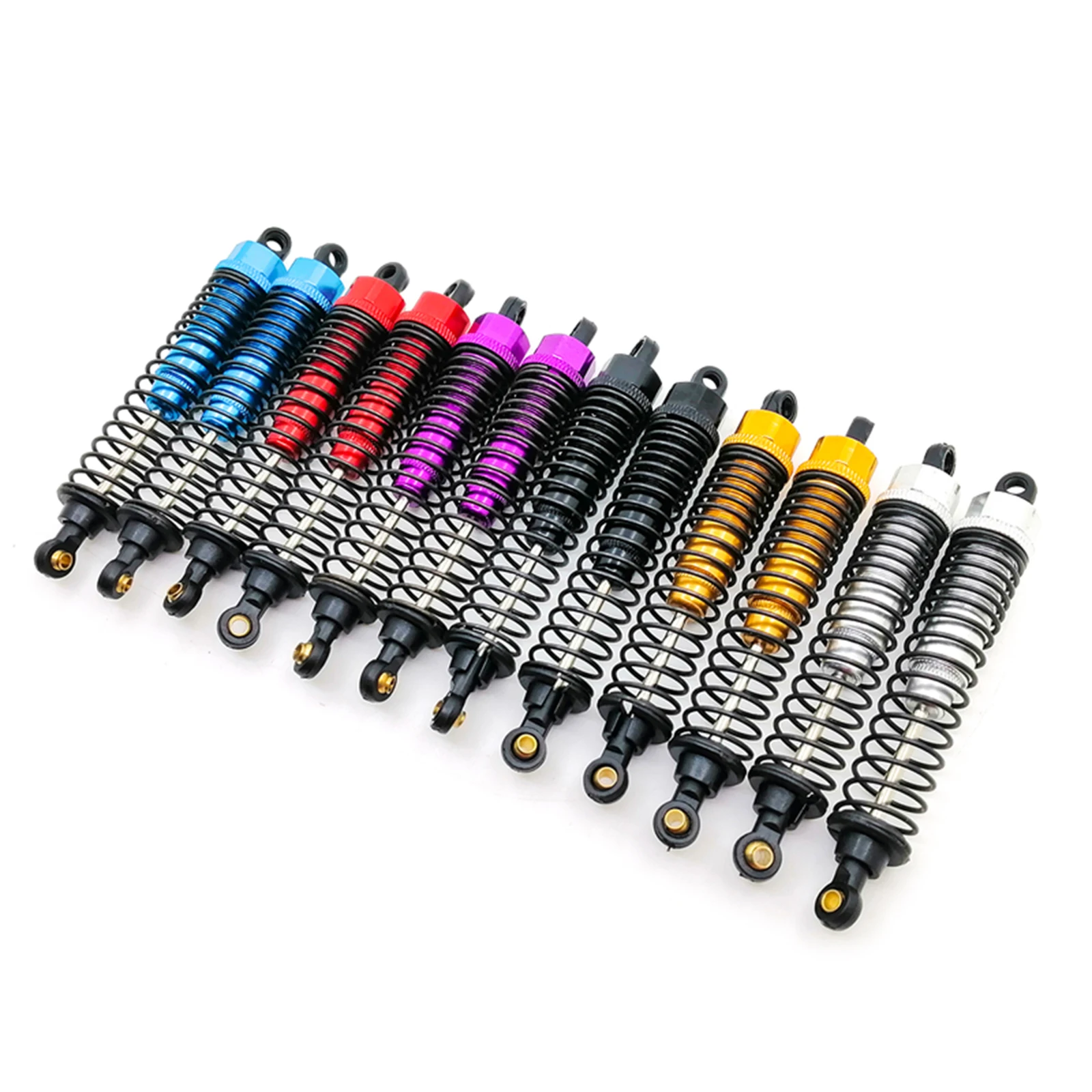 RS  2pcs 108mm Adjustable Aluminum Oil Shock Absorber Filled Upgrade Parts For HSP 1:10 Off Road Truck RC Car 94111 94188