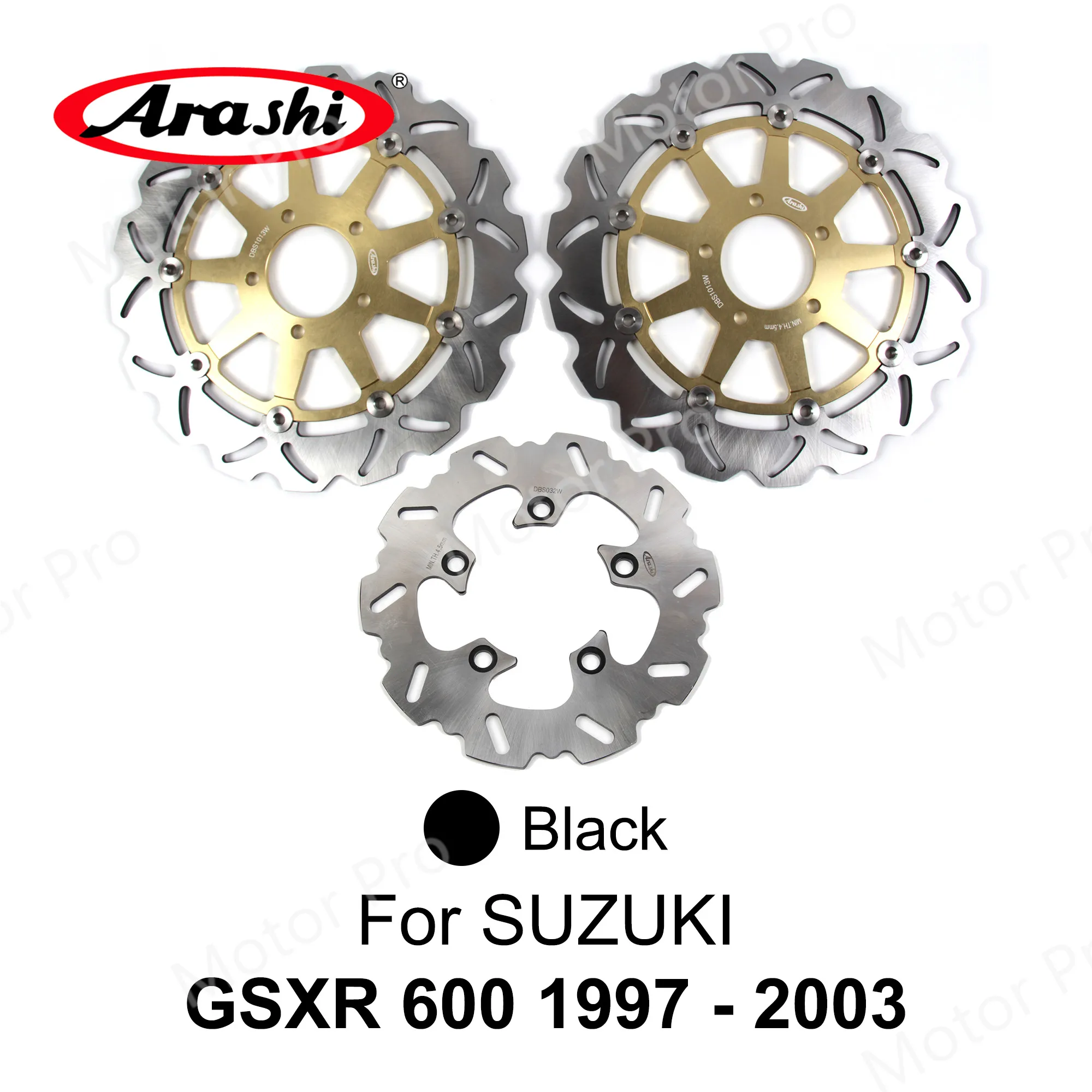Arashi 1 Set For SUZUKI GSX-R GSXR 600 1997 - 2017 CNC Front Rear