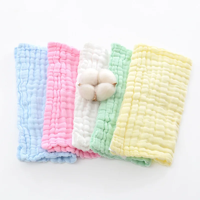 

Soft Face Cloths for Newborn 5Pcs Small Square Towel Baby Soft and Comfortable Absorbent Children's Towel