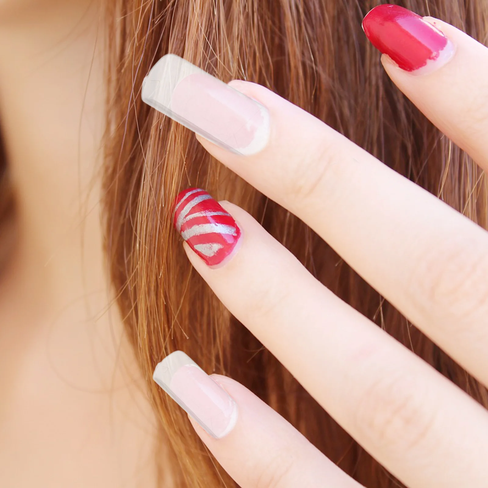 Caja de puntas de uñas de ataúd Extra largo de acrílico transparente, salón de manicura francés, extensiones de uñas postizas DIY, puntas de uñas transparentes de ataúd largas