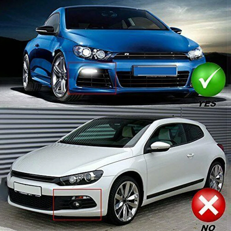 Car Exact Fit Switchback LED DRL Fog Lights with Turn Signals for Scirocco R 2009-2014