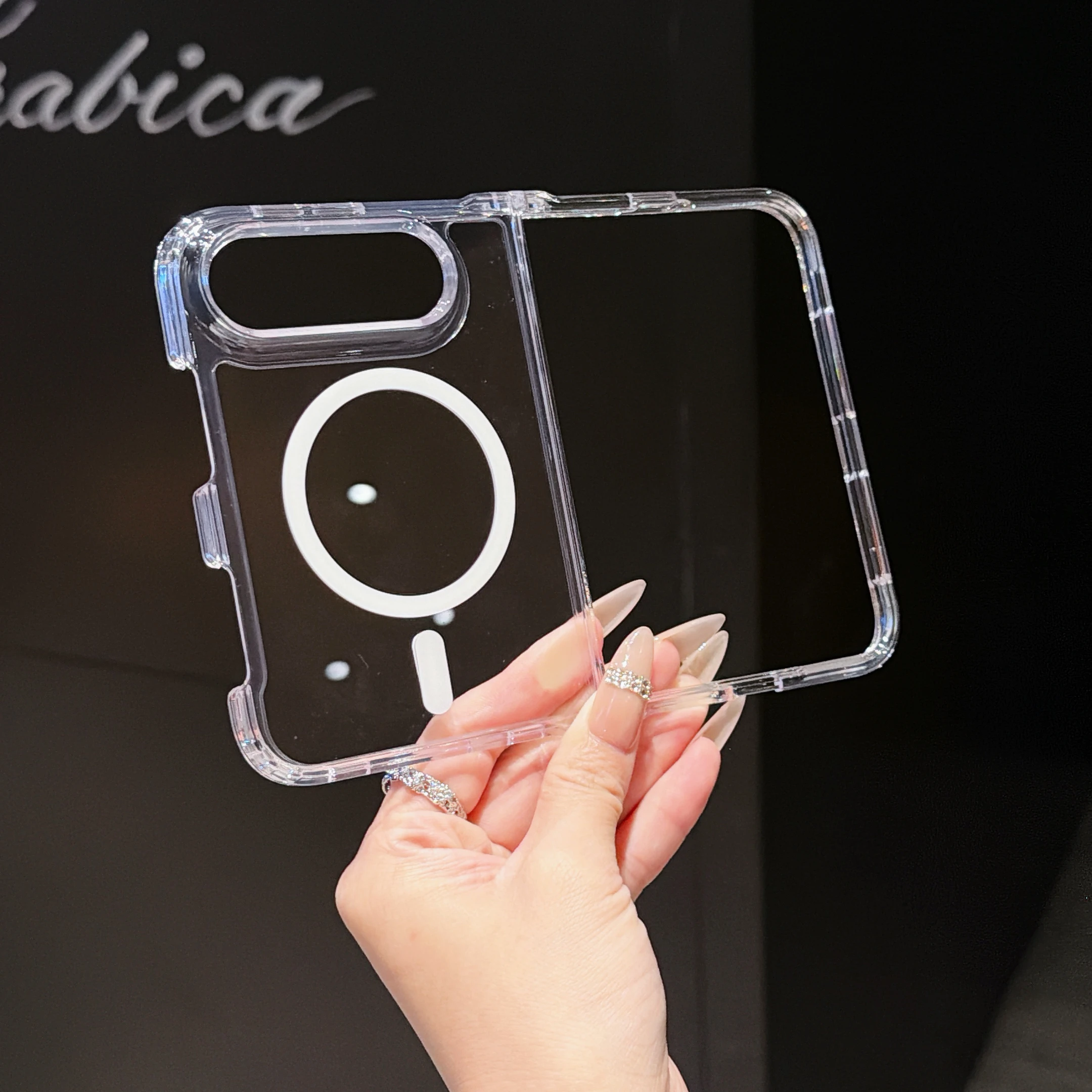 Phone Cases Yellow - Funda Magnética Transparente para Apple iPhone