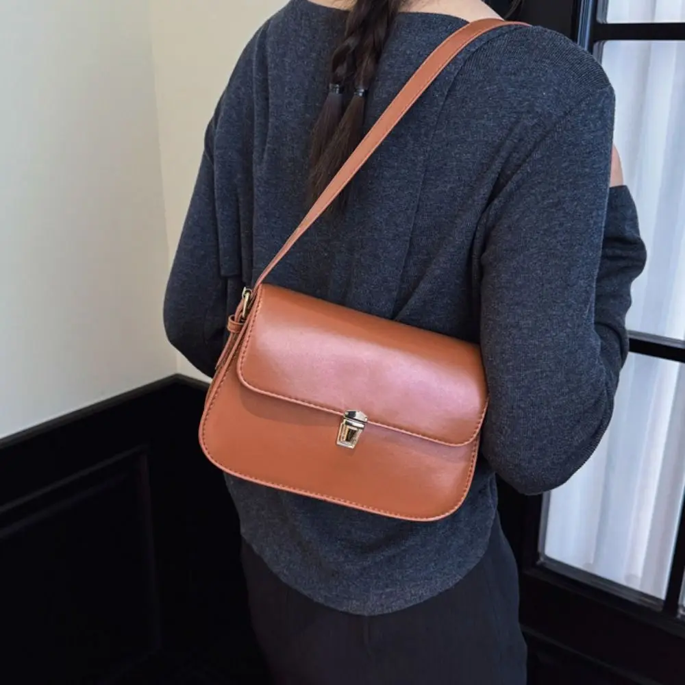 المحمولة خمر مشبك حقيبة كتف بولي Leather الجلود الترفيه الرجعية Underarn حقيبة Cuasal بلون المرأة الإبط حقيبة Shooping