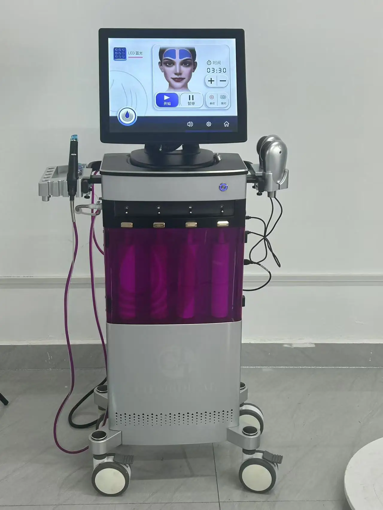 Professional Water-based Facial Lift Exfoliation Skin Care System Oxygen Machine Beauty Equipment for Salon Skin Grinding