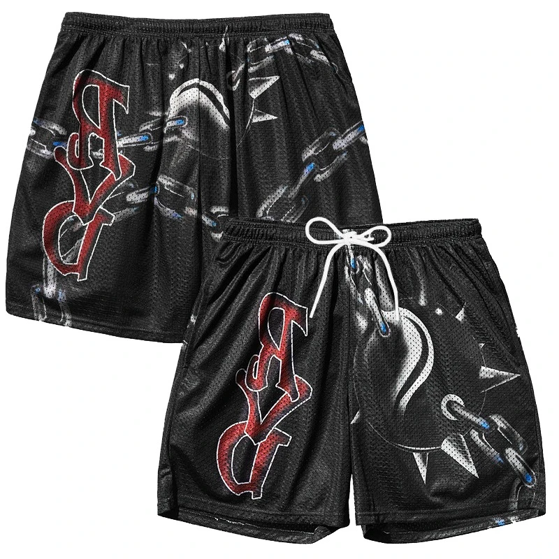 الجمجمة نمط طباعة السراويل الرجال تشغيل رياضة رياضة اللياقة البدنية تنفس التدريب الذكور سريعة الجافة بناطيل الشواطئ الشارع الهيب هوب الرياضة