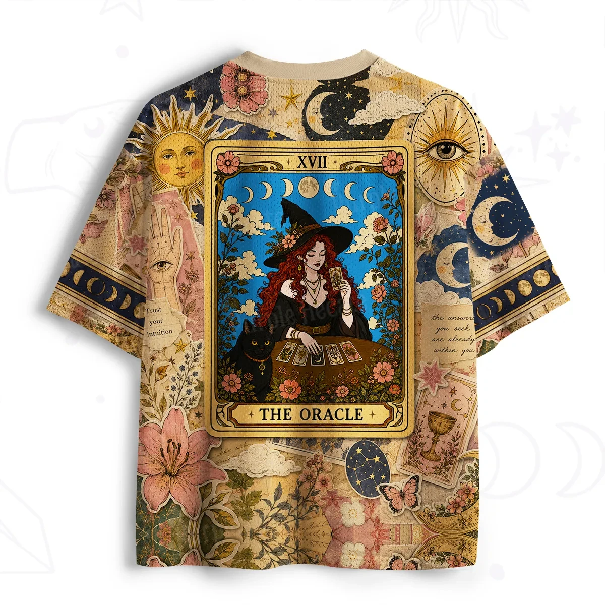 2026 Summer Fashion New Retro Gothic Magic Witch 3D Printing Outdoor Sports Fitness Street Style Loose T-shirt Large