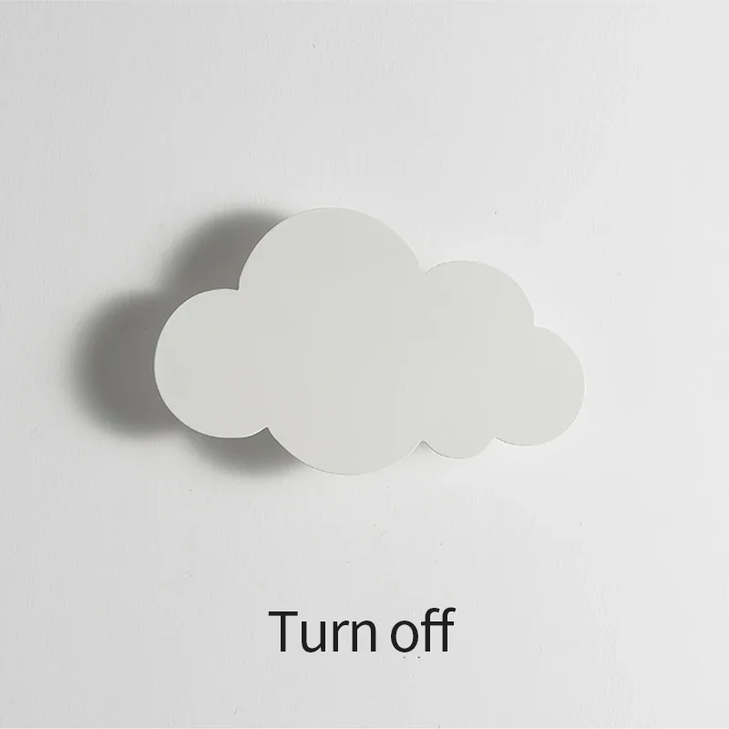 LED Cloud Touch On/Off Switch Wall Lamp Modern Living Room Children\'s Bedroom Kids Minimalist Wall Lighting Decor Dimming Lustre