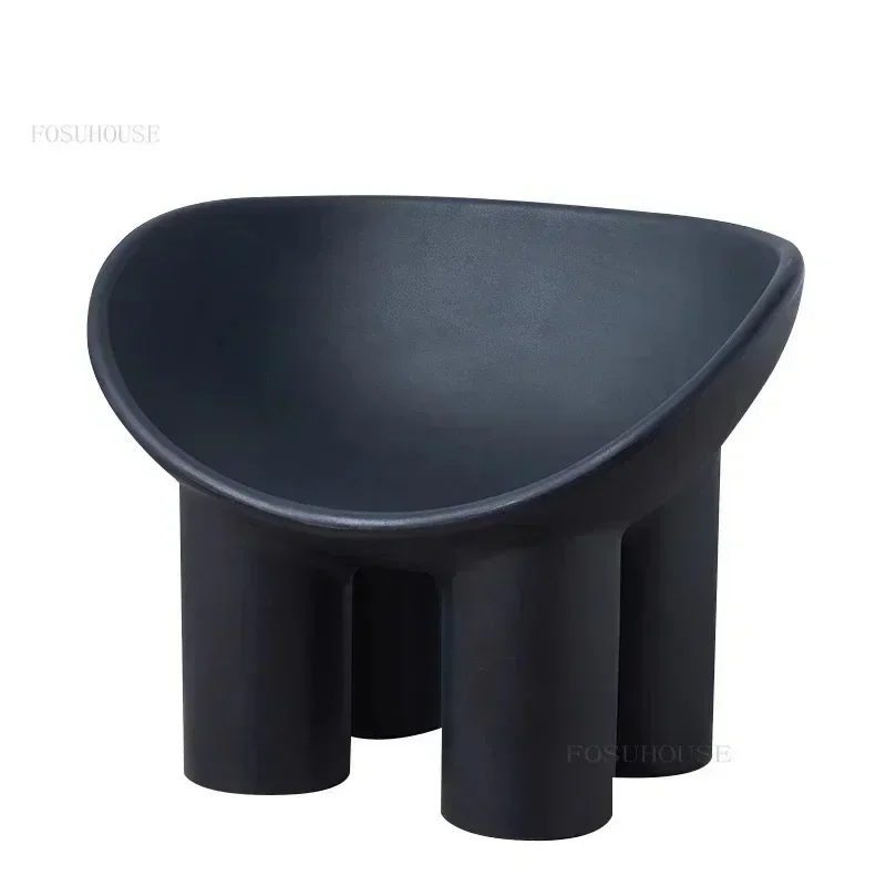 Nordic Designer Chair Elephant Leg Chair Modern Simple Plastic Stool Outdoor Balcony Single Lounge Sofa Chair Living Room Chairs