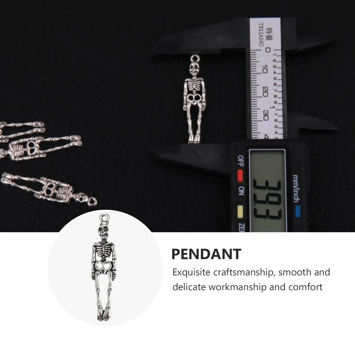 

50pcs Vintage Skull Pendant Alloy Diy Jewelry Making Charms For Necklace Bracelet Halloween Party Body Pendants Crafts