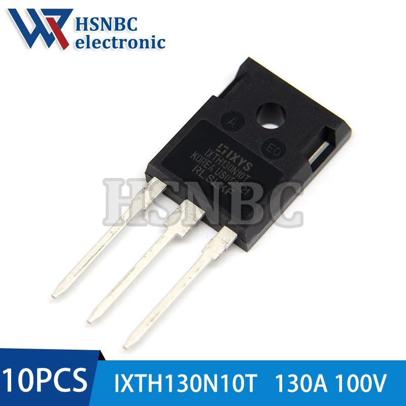 

10Pcs/Lot IXTH130N10T 130N10 TO-247 130A 100V N-channel Power MOSFET Transistor 100% New Original