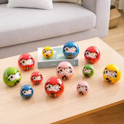 Ceramic Daruma Crafts Japanese Cartoon Lucky Cat Fortune Ornament Landscape Home Decor Accessories Gifts Living Room Decoration