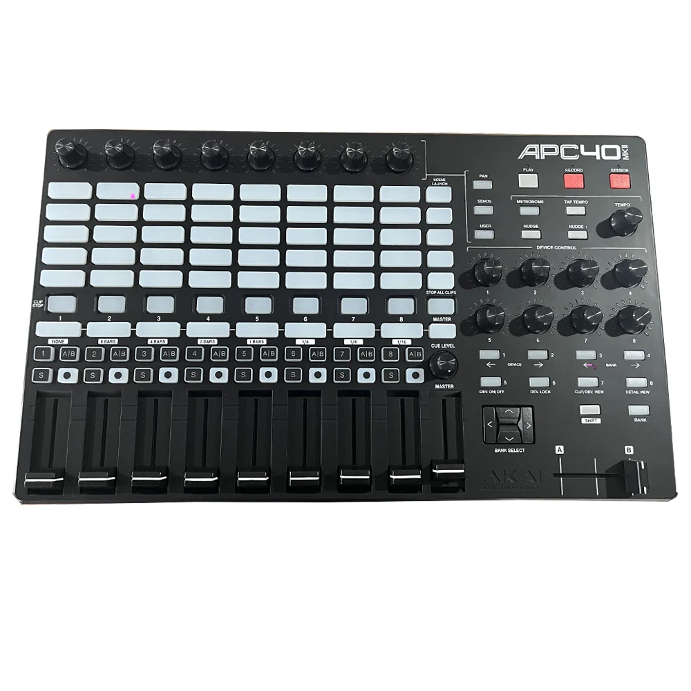 YUER NEW Akai APC40 MIDI Controller USB Audio Interface 16 Pads for Ableton Live 2 Footswitch Inputs Mac/PC Compatible