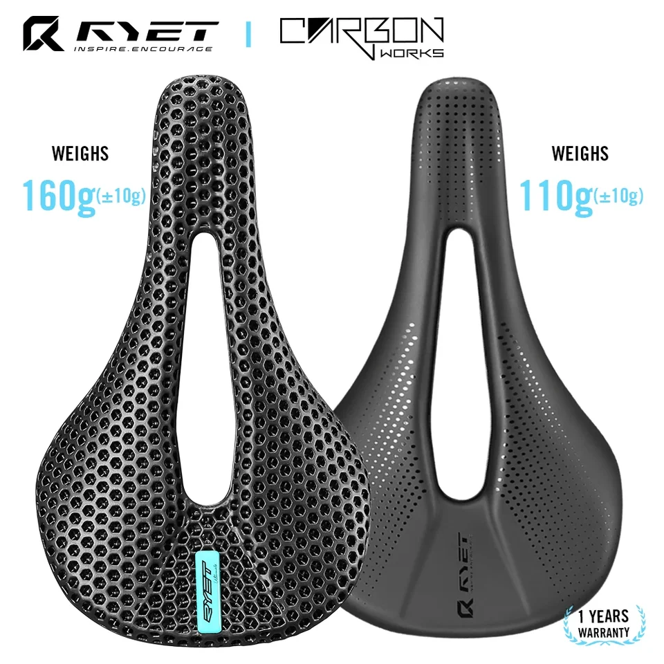RYET バイクカーボンサドル 3D プリントサドル 140 ミリメートル 7 × 9