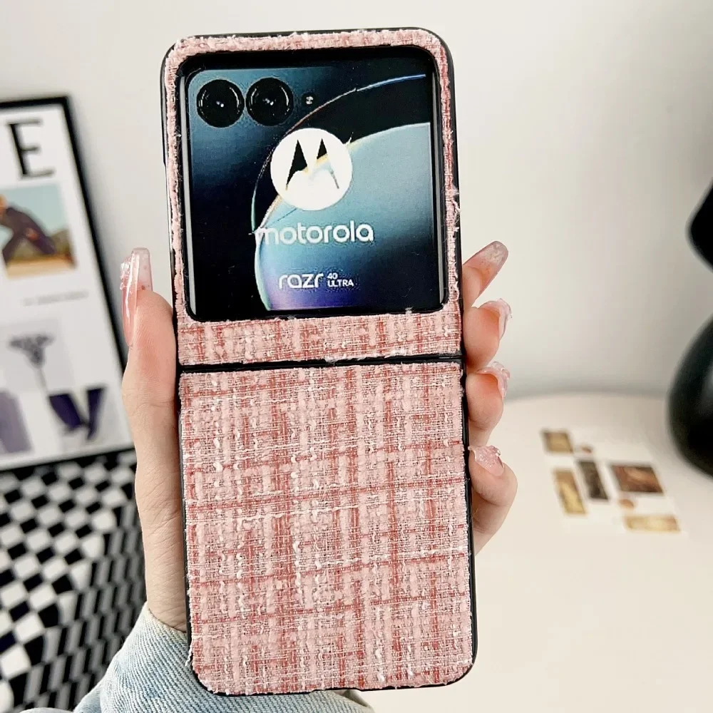 2024 Moto Razr 50 Ultra PU Leather Phone Case for Motorola Razr 50 40 Ultra Razr 50 40 Shockproof Protective Cover