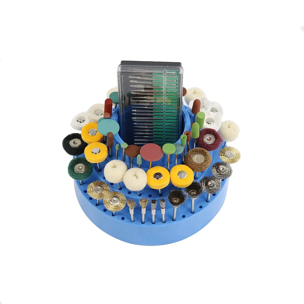 Professional Rotating Round Shape Drill Bit Storage , 360° Rotary Jewelry Storage Box Accessories Base Tool Organizer DIY Tool