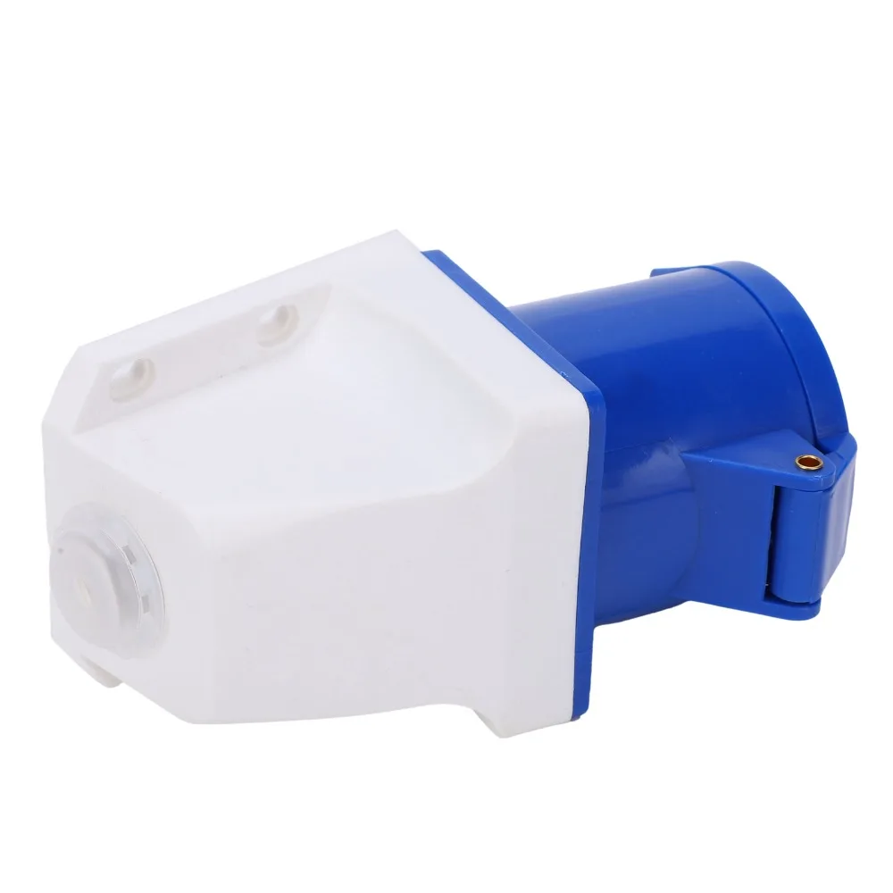 

32A-123 Промышленная розетка 220-250 В Латунь 3-контактная промышленная розетка IP44 3-ядерная однофазная промышленная розетка